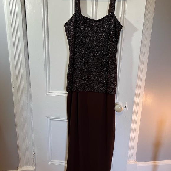 Formal Brown Sparkle Dress - Picture 4 of 9